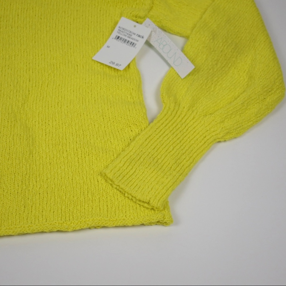 Abound Yellow Meadow Drop Shoulder Knit Sweater - Picture 6 of 8
